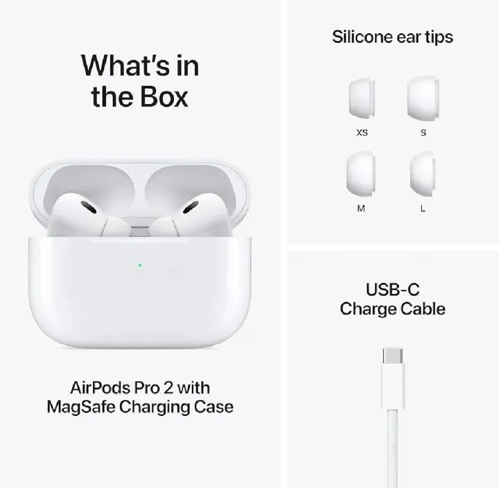 Airpods%20Pro%202%20Wireless%20Bluetooth%20Earbuds%20%7C%202nd%20Generation%20%7C%20Active%20Noise%20Cancellation%20%7C%20Premium%20Quality%20Louder%20Sound%20low%20Latency%20%7C%20Airbuds%20%7C%20Charging%20Case%20%7C%20Type%20C%20Support%20-%20Image%202