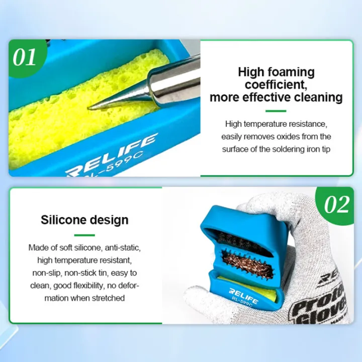 RELIFE%20RL-599C%20Solder%20Tip%20Cleaner%203-IN-1%20Steel%20Brush/Copper%20Wire%20Ball/Sponge%20Welding%20Soldering%20Iron%20Tips%20Cleaning%20Tools%20-%20Image%207