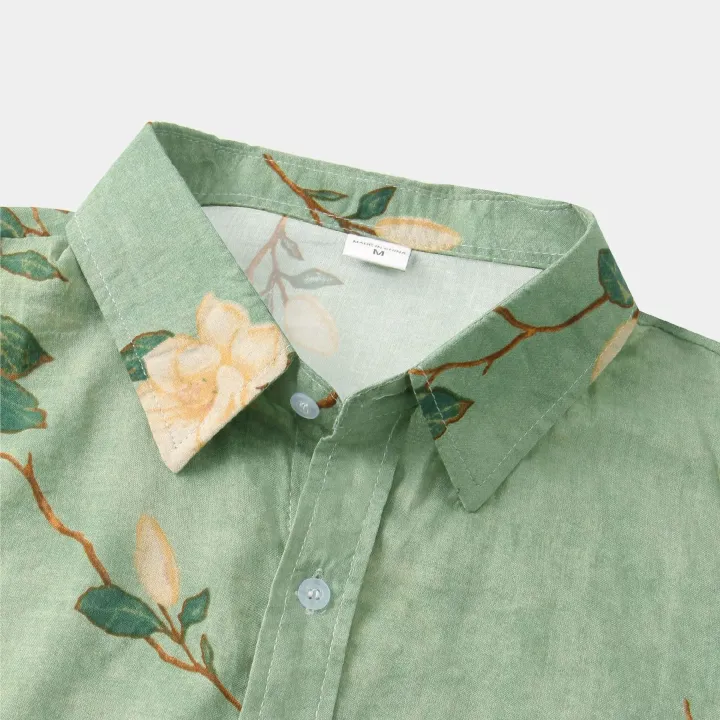 Men%20Hawaiian%20Style%20Short%20Sleeve%20Shirt,%20Summer%20Casual%20Floral%20Print,%20Green%20Button%20Down%20Shirt,%20Loose%20Women%20Vintage%20Flower%20Beach%20Top%20-%20Image%202
