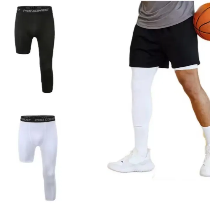 Male%20One%20Leg%20Compression%20Tights%20Pants%20Compression%20Polyester%20Sports%20Training%20Basketball%20Tights%20Pants%20Athletic%20Base%20Layer%20Tights%20-%20Image%202