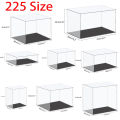Acrylic Display Case Figures Storage Box Clear Small Assemble Dustproof Showcase for Building blocks ,Toy Dolls,Car Model.