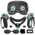 High Quality VR Accessories 8 In 1 Silicone Protective Cover Kit For Meta Quest 3s With Wiping Cloth&Disposable Masks Idea . 