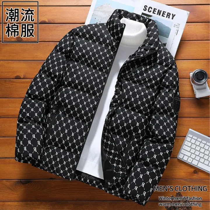 Autumn/Winter%20Fashion%20Trend%20Printed%20Large%20Size%20Coat%20Men's%20Casual%20Relaxed%20Comfortable%20High%20Quality%20Cotton-Padded%20Jacket%20-%20Image%202