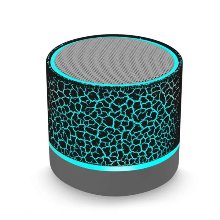 Wireless Mini Bluetooth Speaker with LED Light MP3 Player USB SD Card ...