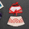 2026 Little Moana Dress Baby Girl Two Pieces Set Top and Pants Infant Role Play Festival Vaiana Princess Costume Casual 6-12M.