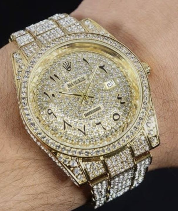 Iced Watch For Men In Arabic Number