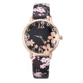 Watch for women with Colorful flowers small fresh printed belt Fashion Ladies Quartz Watch Exquisite watch часы женские. 