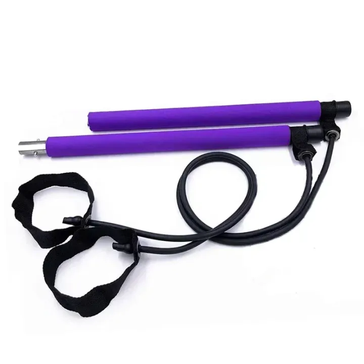 Bungee Ropes Exercise Multifunctional Pilates Bar Combination Fitness Bar Yoga Chest ...