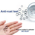 9KM 30Pcs Split Rings Fishing Stainless Steel Lure Rings Saltwater Terminal Tackles Connectors.