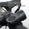 Bike Bell 120DB Burglar Vibration Alarm Bicycle  Bell for Handlebars Waterproof USB Rechargeable for Mountain Bike Scooter. 