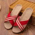 Plus Size Women'S Slippers Flat Sandals Linen Lightweight Casual Summer Slippers Women For Home Free Shipping. 