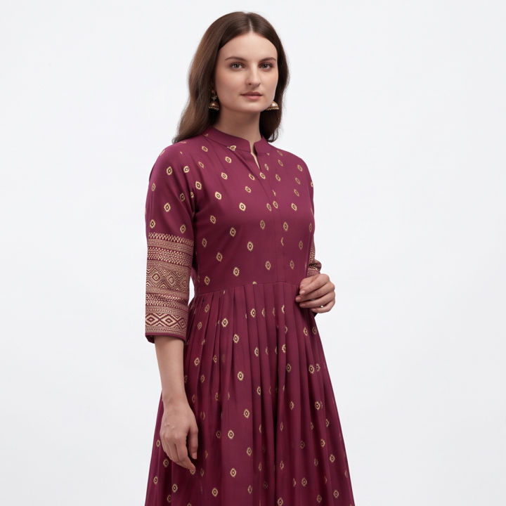 Womens%20High%20Quality%20Long%20Kurti%20Afsan%20Print%20China%20Linen%20Fabric%20-%20Image%202