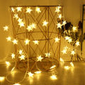 LED Star Fairy Lights Outdoor Chain Lights Garland Bulb String Lights Party Home Wedding Terrace Garden Christmas Decoration home decoration item. 