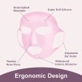 3D Silicone Facial Mask Cover Reusable Ear Hanging Anti-aging Moisturizing Face Shield Double Absorption Anti Evaporation Mask. 