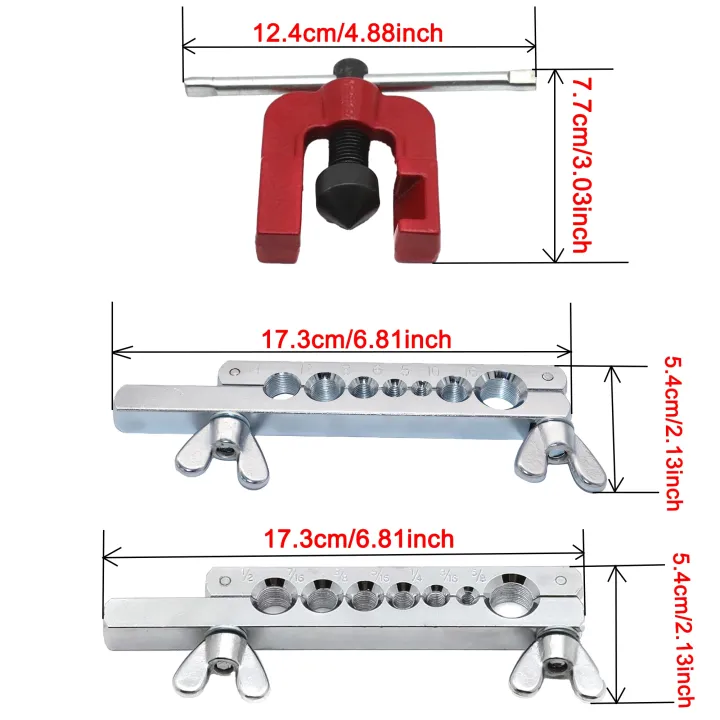 Copper%20pipe%20flaring%20tool%20Expander%20and%20fixture%207/16in%203/16in%201/4in%205/16in%203/8in%201/2in%205/8in%20Brass%20aluminum%20pipe%20flaring%20tool%20set%20-%20Image%202