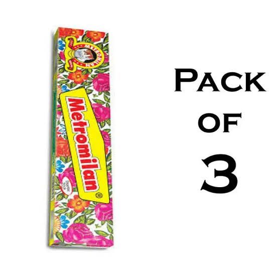 METRO MILAN CAT Brand Incense Prayer Sticks (Pack of 3) Agarbatti Box