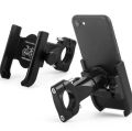 Aluminum Alloy Adjustable Bike Mobile Phone Holder Full Metal bike Motorcycle Mobile Holder Phone Bracket Mountain Bike Mobile Stand C3. 