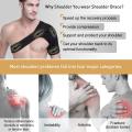 Shoulder Brace with Pressure Pad, Suitable for Both Men and Women, Adjustable Shoulder Brace for Left and Right Shoulder Protect. 