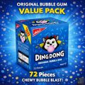 Original Ding Dong Bubble Gum – 72 Pieces Chewing Gum Value Pack Sweet Treat Long‑Lasting Flavor for Kids & Parties. 