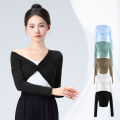 Ballet Tops Woman Dance Wrap Top Ballet Jacket Adult Crop Top Coat Cotton Long Sleeve Dance Shirt for Woman Tops Ballet Outfits. 