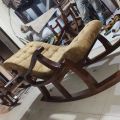 Chair EASY CHAIR big size Rocking chair sleeping chair relaxer chair solid sheesham wood soft master foam 10 years guarantee customize. 