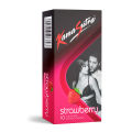 Pack of 10 Kamasutra Strawberry Flavoured Condoms. 