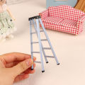 1:12 Dollhouse Mini Plastic Ladder Model Dollhouse Furniture Ladder Decor Toy Accessories Micro Scene Construction Props.