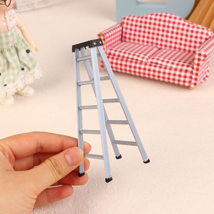 1:12%20Dollhouse%20Mini%20Plastic%20Ladder%20Model%20Dollhouse%20Furniture%20Ladder%20Decor%20Toy%20Accessories%20Micro%20Scene%20Construction%20Props%20-%20Image%204