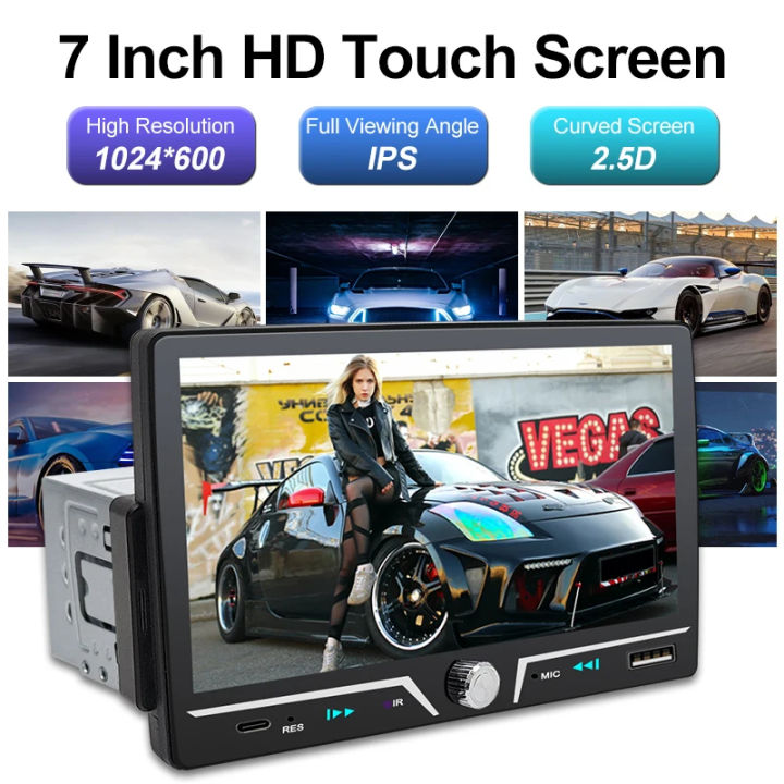 PHONEPACE%20Car%20Radio%201%20Din%20Wireless%20Android%20Auto%20Carplay%20MP5%20Stereo%207"%20IPS%20Screen%20Bluetooth%20Mirror%20Link%20Type-C%20Charging%20Universal%20-%20Image%204