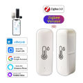 Zigbee Temperature Humidity Sensor Home Indoor Hygrometer Thermometer Ewelink App Remote Monitor Work With Alexa Zigbee2MQTT. 