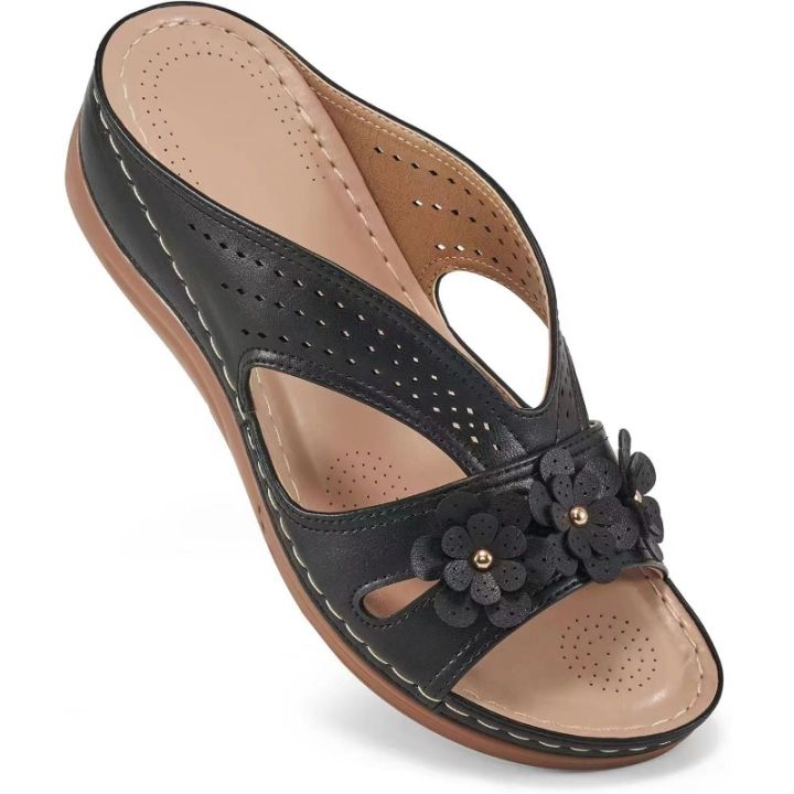 New%20Women's%20Slippers%20Casual%20Flower%20Hollow%20Wedge%20Beach%20Shoes%20Outdoor%20Fashion%20Platform%20Comfortable%20Non-slip%20Sandals%20Plus%20size%2043%20-%20Image%204