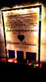 A4 acrylic Nikah thumb impression board with Lights | transparent nikah plaque with lights. |  marriage thumb board. 