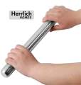 Herrlich homes Stainless Steel Rolling Pin Chapati Belan Best Kitchen Accessories Roti Roller Size (Dia 25 Mm X 30Cm). 