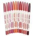 Menow True lips lip liner pencil set of 12Pcs (Multicolor). 