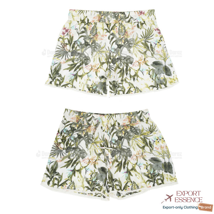 2-PIECES%20PACK%20Stretchable%20Elastic%20Waist%20Full%20Cotton%20Summer%20Short%20Pants%20for%20Girls/Export%20Essence%20-%20Image%204