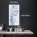 3 Pcs Large Wildflower Stencil Set 7.9×15.8 inch - Reusable Spring Floral and Rustic Plant Spray Template for Wall, Floor, Fence. 