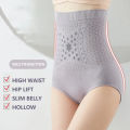 Unique Fiber Restoration Shaper Brief Women Tummy Control Shapewear Hollow Out Fat Burning Slimming High Waist Underwear Panties.