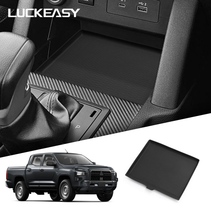 for Mitsubishi Triton 2024 2025 Center Console Anti Slip Pad Protective Mat Accessories Only Fit Without Wireless Charging Model