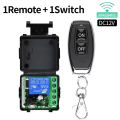 433mhz Wireless Remote Control Switch DC12v 10A 1ch Relay Receiver for Smart Home Garage Shutter Roll Door. 