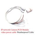 CCTV POE IP Network Camera PCB Module Video Power Cable 65cm Long RJ45 Female Connectors with Terminlas Waterproof Cable. 
