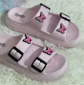 New Soft EVA Rubber Lightweight & Comfortable Buckle Sandals with Cute Charms for Girls & Womens Slippers.