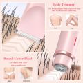 2 in 1 Dual-Head Painless Women Electric Razors Bikini Trimmer Wet Dry Use for Ladies Pubic Hair Detachable Head Electric Shaver.