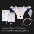 Urine Collector Hypo-allergenic Silicone Adults Urinal Urine Incontinence Catheter Bags for Elderly Men Women Male Female Toilet. 