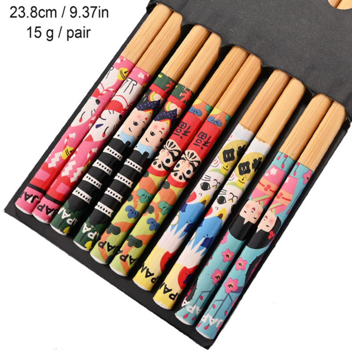 Japanese%205Pairs%20Bamboo%20Chopsticks%20for%20Sushi%20Non-Slip%20Food%20Sticks%20Hot%20Pot%20Reusable%20Chinese%20Chopsticks%20Tableware%20Kitchen%20Tools%20-%20Image%203