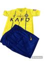 Cristiano Ronaldo Al-Nassr FC 2023-24 full kit (home) T-Shirt/short Availble half selves for kids. 
