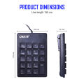 ✅Genuine 100% keyboard Oker SK-975 white keyboard numeric keypad numberic mini keypad compact connector USB port # CC 975. 