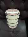 Small Lunch Box 4 Tier Insulated Tiffin Box with Vaccum Seal office thermos Shop Lunch Storage. 