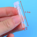 50PCS 1ml Mini Glass Perfume Sample Vials Bottle Empty Laboratory Liquid Fragrance Test Tube Trial Portable Reffiable Bottles. 