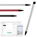 2 In 1 Capacitive Resistive Pen Touch Screen Stylus Pencil For Tablet IPad Cell Phone PC Dual-Purpose Stylus Pen. 