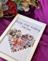 customized Birthday date calendar frame with pics and name print, friendship, Anniversary, engagement frame, date fix, wedding, bat paki, graduation, eid Mubarak,  imran khan pic, 804, black, white nikah , new born baby, Customized Hajj Mubarak Frame. 